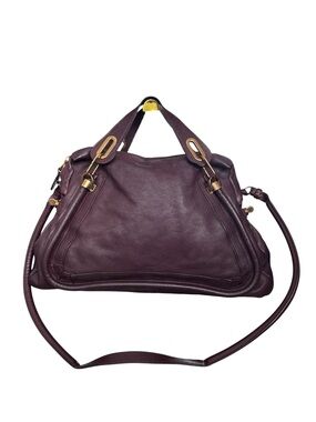Chloe Paraty Top handle Leather Medium dark burgundy